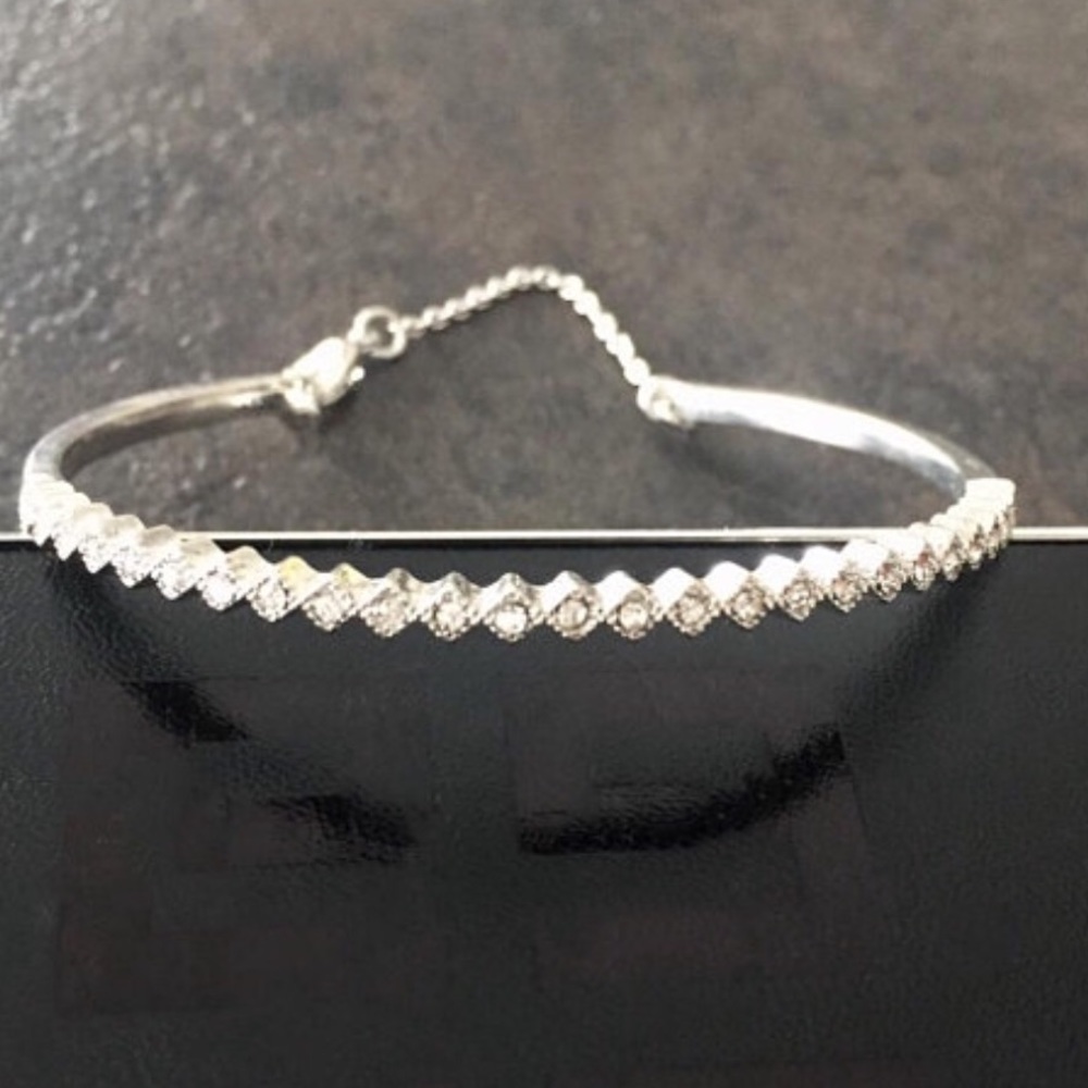 ✨Silver Cuff Bracelet, Cz Bracelet✨ - Picture 2 of 3